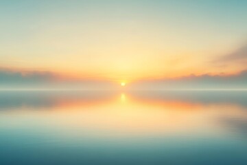 Obraz premium An indistinct vertical gradient background highlighted by orange, blue, and brown lines