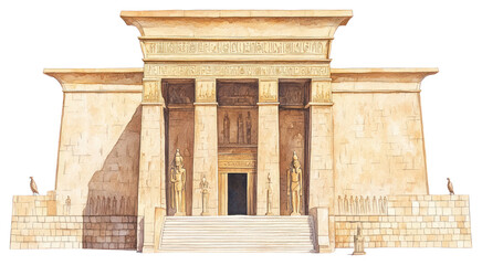 Fototapeta premium PNG Luxor Temple illustration landmark temple.