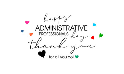 administrative professionals day happy holiday concept