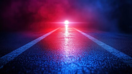 Night Road Emergency Lights