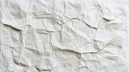 Crumpled Paper Texture: A Study in Wrinkles and Folds - High Contrast, Delicate Folds, and Subtle Shadows