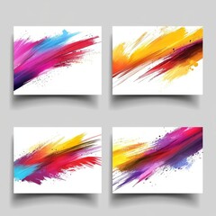 A pack of mental health affirmation cards showcasing positive designs and bright colors