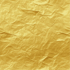 Golden Crumpled Texture Wrinkled Surface Illustration for Stylish Backgrounds