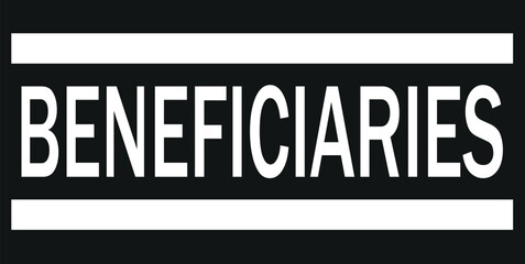  beneficiary word in a dictionary. beneficiary concept. 