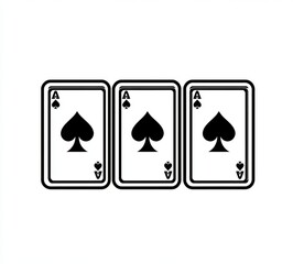 Playing cards symbol. Modern flat design illustration