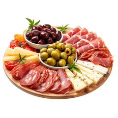prosciutto with olives