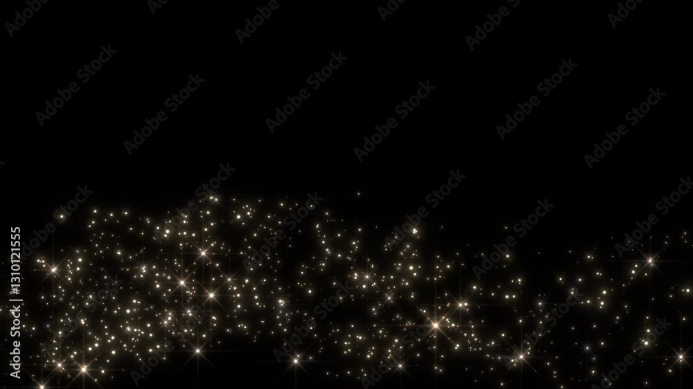 Canvas Prints floating sparkling bokeh night light effect