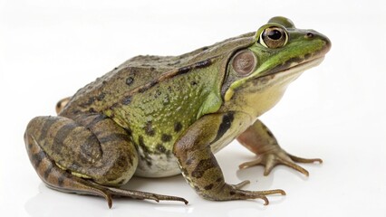 Obraz premium American Frog On White Background