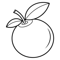 Abstract black and white illustration of a stylized plant design