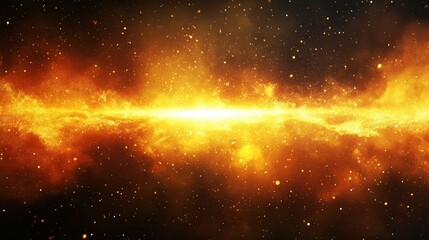 Fototapeta premium Vibrant light breaking through darkness creates an abstract cosmic landscape filled with color and inspiration Generative AI