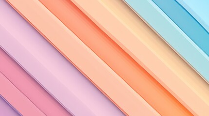 Fototapeta premium A vibrant and colorful abstract background featuring diagonal stripes in shades of pink, orange, and blue, Ideal for use in design projects, marketing materials, and social media graphics,