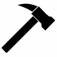 Hammer icon on white background.