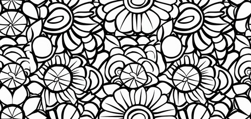 Fototapeta premium Delicate hexagonal patterns showcase symmetrical floral designs, featuring a rich interplay of shapes and lines that create a captivating visual experience.