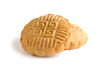 mooncakes on white background
