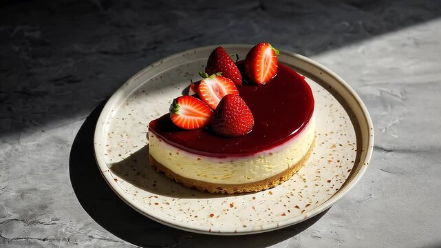 Fresh Berry Cheesecake Slice