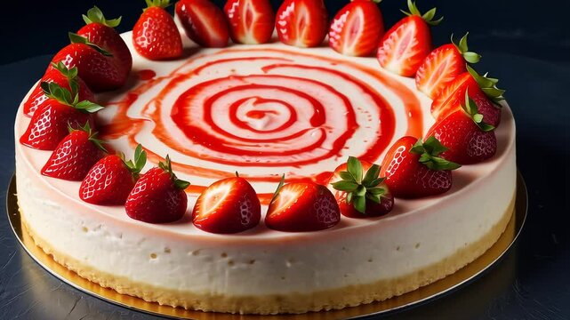 Sweet Cheesecake with Fruit