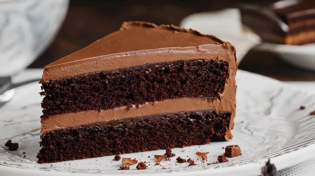 Indulgent Chocolate Cake Slice