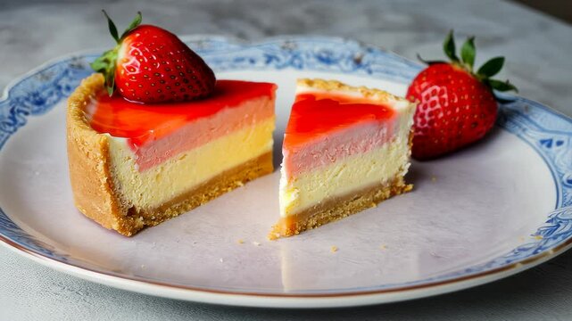 Homemade Strawberry Cheesecake