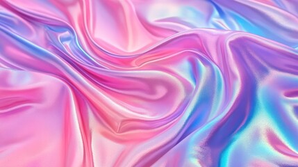 Soft, iridescent silk drapes in pastel hues