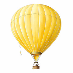 Fototapeta premium Golden Hot Air Balloon A 3D Render of Vintage Elegance