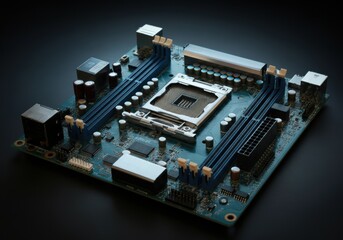High-quality motherboard with advanced circuitry and components