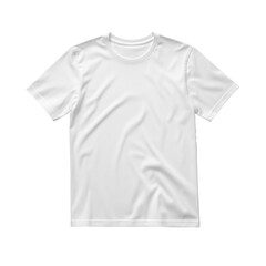 Fototapeta premium Comfortable plain white t-shirt with short sleeves for casual wear and everyday activities