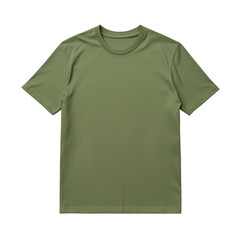 Naklejka premium Plain green short sleeve t-shirt suitable for casual wear and outdoor activities during warm weather