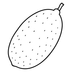 Illustrative depiction of a strawberry with detailed texture and shading