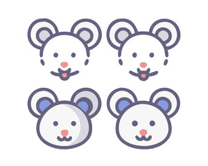 A detailed vector set of rats united in various poses and styles. Featuring sleek fur, long tails, and expressive whiskers, these adaptable creatures add character to nature urban and wildlife design.