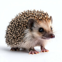 Obraz premium Adorable Hedgehog with Spiky Fur: Small Mammal and Cute Pet in Natural Habitat - Wildlife and Nature Lovers Keyword Guide