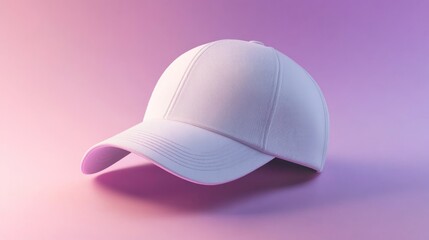 Fototapeta premium Blank white baseball cap (1)