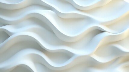 Fototapeta premium Abstract White Wave Background: Serene Undulating Texture