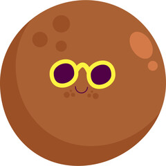 Fototapeta premium Fresh Fruits kawai - icon