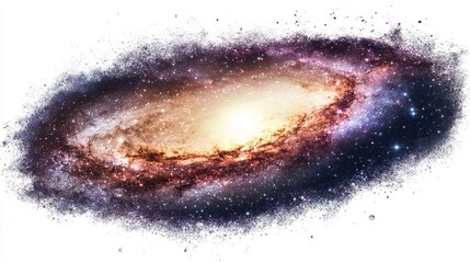 Fototapeta premium Stunning Spiral Galaxy Cosmic Nebula Space Background Design Universe Stars Astronomical Celestial Galaxy Illustration Digital Art Print Colorful 
