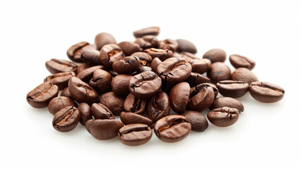 coffee beans on white background