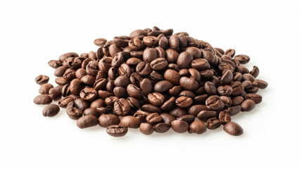 Fototapeta premium coffee beans on white background