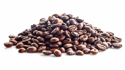 coffee beans on white background