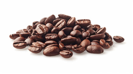 coffee beans on white background