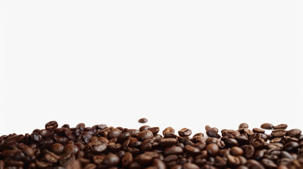 Obraz premium coffee beans on white background