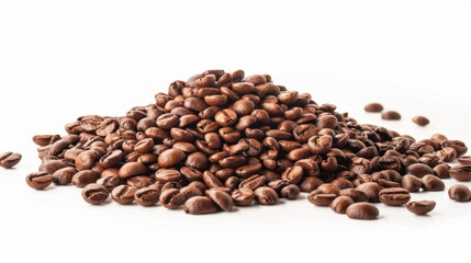 coffee beans on white background