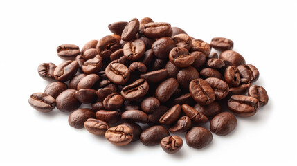 coffee beans on white background