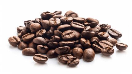Fototapeta premium coffee beans on white background