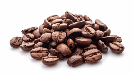 coffee beans on white background