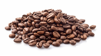 coffee beans on white background