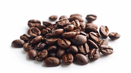 Obraz premium coffee beans on white background