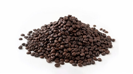 Fototapeta premium coffee beans on white background