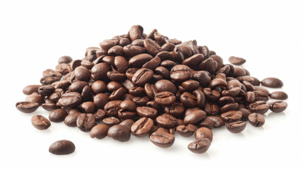 coffee beans on white background
