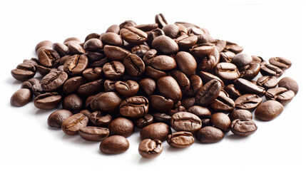 Fototapeta premium coffee beans on white background