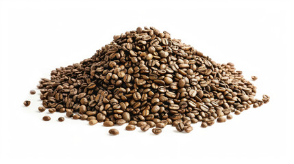 coffee beans on white background