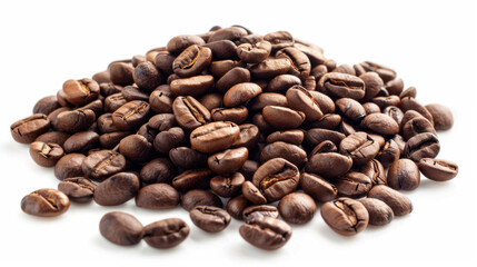coffee beans on white background